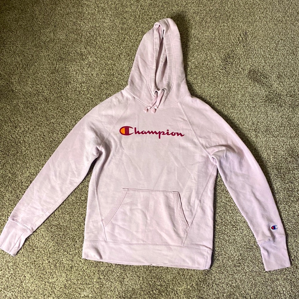 SIZE S, light pink Champion hoodie!